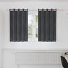 vidaXL Curtains with Curtains 2 pcs Light grey 55.12 x 55.12 in Velvet