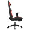 vidaXL Gaming Chair Black and Red Polyester, Metal, Plywood, Plastic, Foam
