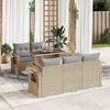 vidaXL Garden Sofa Set Beige