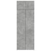 vidaXL Storage Cabinet Concrete Grey Engineered Wood Tall