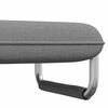 vidaXL Sofa Light grey Polyester, Steel Compact Convertible
