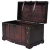 vidaXL Chest Brown Wood and Engineered wood Large Portable Chest