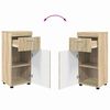 vidaXL Bathroom Cabinet Set TULUM Sonoma Oak 14.57 x 12.40 x 32.28 in