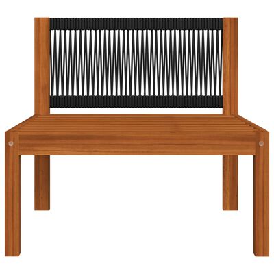 vidaXL 4-Seater Patio Sofa with Cushion Solid Acacia Wood