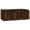 vidaXL TV Cabinet Smoked Oak Engineered Wood Small TV Cabinet