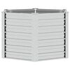 vidaXL Garden Raised Bed Silver Galvanized steel Large Durable