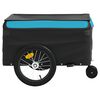 vidaXL Bike Trailer Black and Blue 99.2 lb Iron