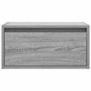 vidaXL Wall-mounted Bedside Cabinet Set of 2 Grey Sonoma Engineered wood