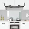 vidaXL Kitchen Backsplash Transparent 35.4"x23.6" Tempered Glass