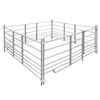 vidaXL Sheep Hurdle Galvanized Steel 72 x 72 x 36 in Collapsible