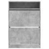 vidaXL Shoe Cabinet Concrete grey Engineered wood 31.5 x 13.4 x 45.7 in