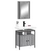 vidaXL Bathroom Furniture Set Gray Sonoma