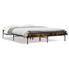 vidaXL Bed Frame Smoked Oak Engineered Wood Double Durable Bed Frame