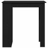 vidaXL Bar Table Black Oak 40.16 x 19.69 x 40.75 in Engineered Wood