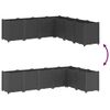 vidaXL Garden Planter Black Polypropylene Generous Modular