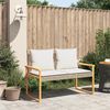 vidaXL Garden Bench Mix Beige and Brown