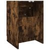 vidaXL Sink Cabinet Smoked Oak Engineered Wood 15.7x14.6x23.2 in