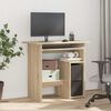 vidaXL Desk Sonoma oak Engineered wood Compact Sleek Desk