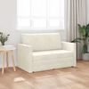 vidaXL Sofa Bed Cream 48.82 x 80.32 x 24.02 in Velvet