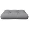 vidaXL Pallet Cushion Grey Fabric (100% polyester) 24.2 x 23.6 x 3.9 in