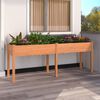 vidaXL Planter Brown Solid fir wood, Non-woven fabric 80 in long Planter