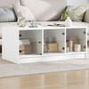 vidaXL Coffee Table White Engineered wood, Glass 40.2 x 19.7 x 16.5 in