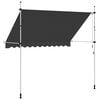 vidaXL Window Awning Anthracite Polyester with PU coating, Steel