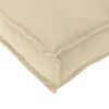 vidaXL Pallet Cushion Set 2 pcs Beige 120 x 40 x 8 cm Oxford Fabric