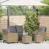 vidaXL Garden Sofa Set Beige