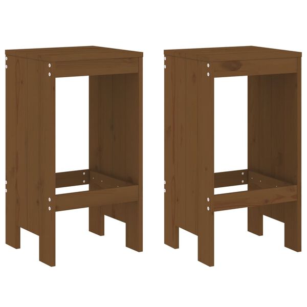 vidaXL Garden Bar Set Honey Brown Solid pine wood Medium Durable