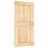 vidaXL Sliding Door with Hardware Set 39.4x82.7" Solid Wood Pine