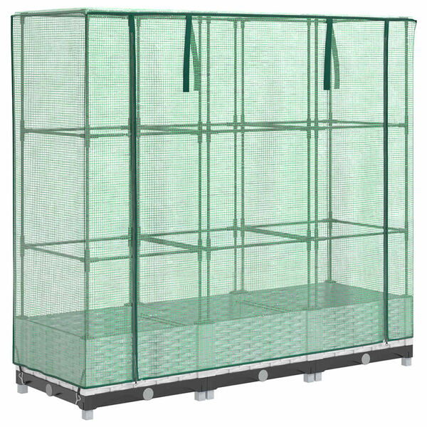 vidaXL Raised Bed White and Green