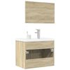 vidaXL Bathroom Furniture Set Sonoma Oak Engineered Wood