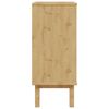 vidaXL Drawer Cabinet Natural wood Solid pine wood, Engineered wood