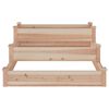 vidaXL Garden Raised Bed Natural wood Solid fir wood 47.2x47.2x22.0 in