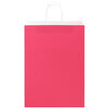 vidaXL Paper Bags 250 pcs with Handles Pink 12.6x6.7x17.3"