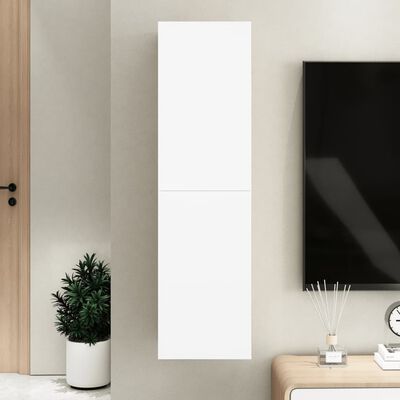 vidaXL TV Cabinet White 12"x11.8"x43.3" Engineered Wood
