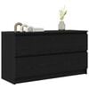 vidaXL TV Cabinet Black Engineered Wood 39.4 in x 13.8 in x 21.3 in