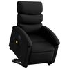 vidaXL Electric Stand Up Massage Recliner Chair Black Faux leather Regular