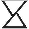 vidaXL Dining Table Leg Black Powder-coated steel 27.6 in Levelers