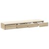 vidaXL Bed Drawers Sonoma Oak 53.15 x 14.37 x 6.50 in Engineered Wood