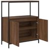 vidaXL Bathroom Cabinet Brown Oak Engineered wood Medium Adjustable Feet