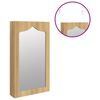 vidaXL Mirror Jewelry Cabinet White