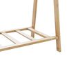 vidaXL Clothes Rack Bamboo Varnished Bamboo Medium Foldable