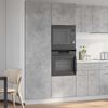 vidaXL Refrigerator Cabinet Concrete Grey Engineered Wood Tall