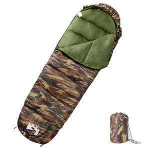 vidaXL Mummy Sleeping Bag for Adults Camping 3 Seasons