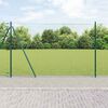 vidaXL Fence Post Green 82.02 x 4.92 ft (1.42 in mesh) Steel
