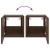 vidaXL TV Wall Cabinet Set of 2 Brown Oak Engineered wood