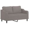 vidaXL Sofa Set Taupe Fabric (100% polyester), metal, textilene, plywood