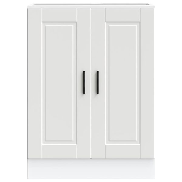vidaXL Kitchen Base Cabinet White Engineered wood Standard